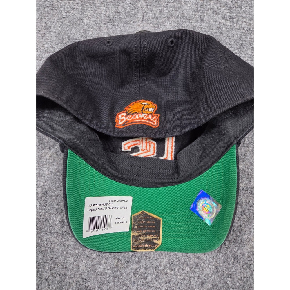 Oregon State Beavers Hat Mens XL 47 Brand Black Franchise Fitted NCAA OS Logo - Picture 5 of 7